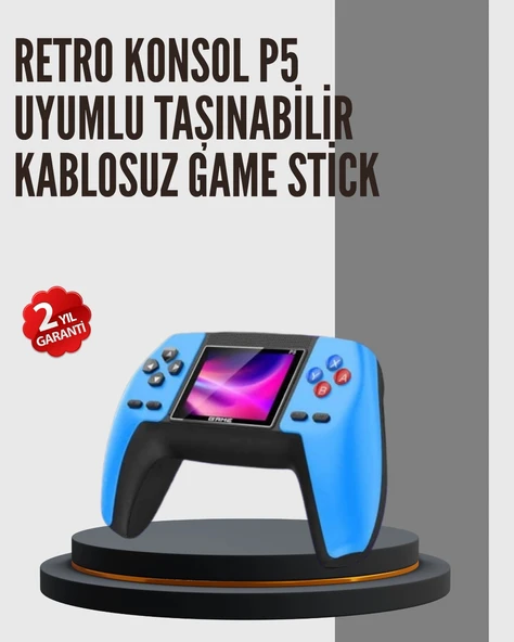 Nostaljik Mini GamePad | 520 Hazır Oyun, Tak ve Oyna ürün görseli 1