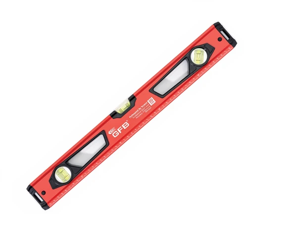 GFB Kırmızı Profesyonel Mıknatıslı Su Terazisi 50 cm GFB5521 ürün görseli