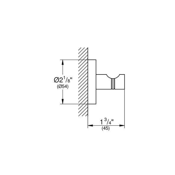 Grohe Essentials Bornoz Askısı, Fırçalı Altın, 40364GN1 - 2