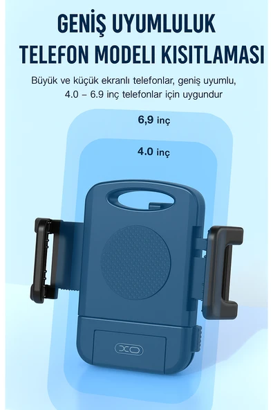 C109 360 Ayarlanabilir Bisiklet  Motosiklet Telefon Tutucu  Tek Elle Kullanım Gidon Bağlantılı - 4