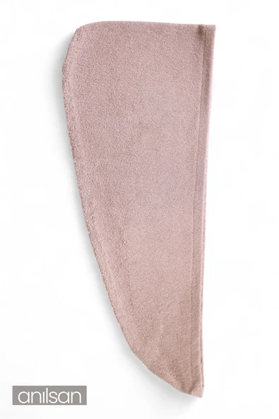 %100 Pamuk Kahverengi Havlu Bone Saç Kurutma Bonesi Kafa Havlusu Duş Banyo Bonesi Islak Saç Kurulama Bone - 2