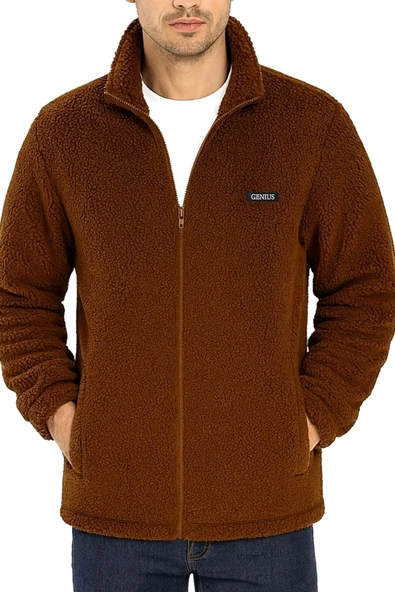 Oversize Peluş Sweatshirt Erkek Polar Sweatshirt Erkek Sweatshirt OVERSIZE-PELUSS - 7