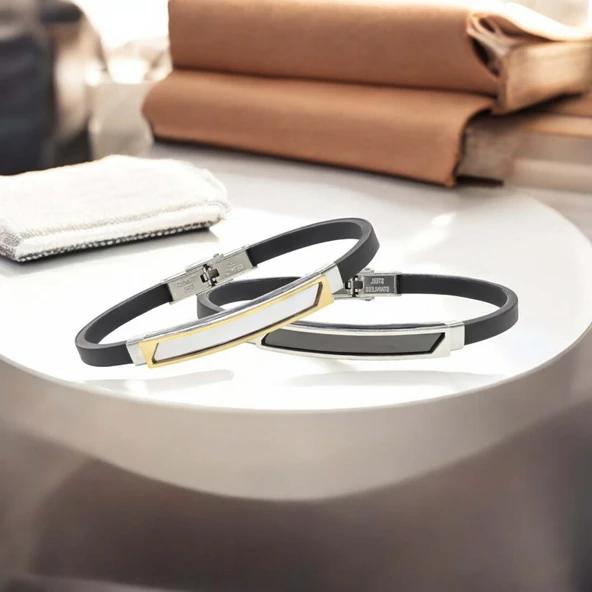 İsim Yazılabilir Kişiselleştirilebilir Çelik Bileklik 3183SCB028 - Resim 4