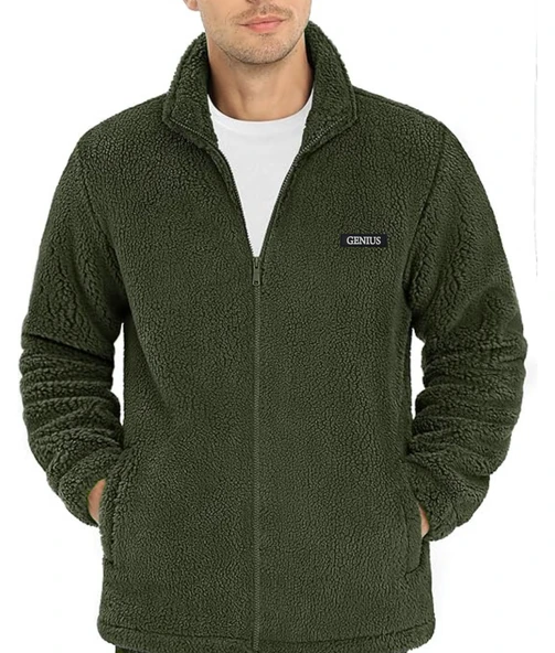 Oversize Peluş Sweatshirt Erkek Polar Sweatshirt Erkek Sweatshirt OVERSIZE-PELUSS - 10