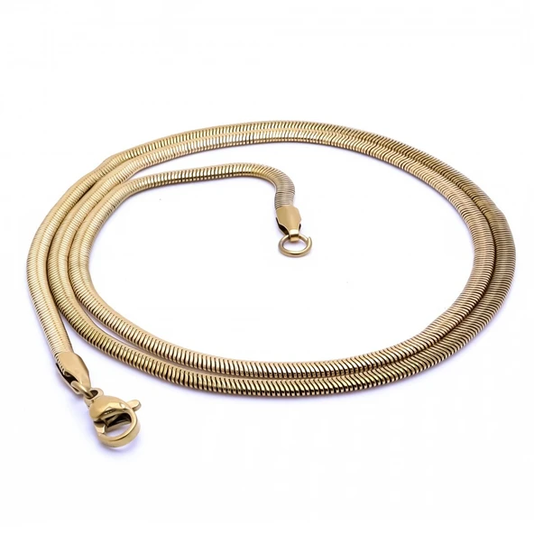 İtalyan Çelik Kolye 1,5Mm X 3Mm 3183CEK051 - Resim 3