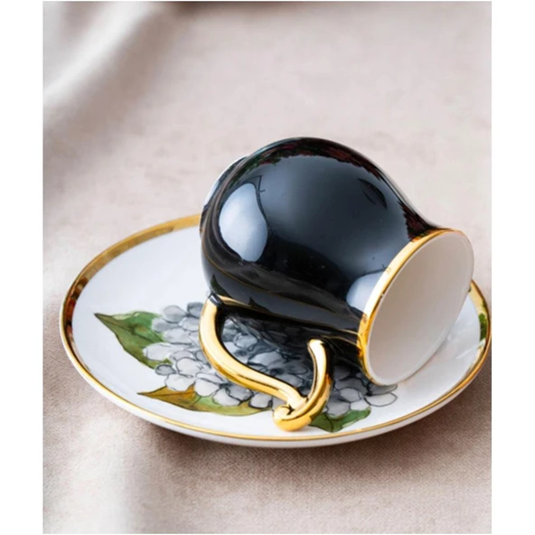 Acar Evanora 6 Kişilik Kahve Fincanı Takımı Renkli - 90 ml HXF-06807 - 2