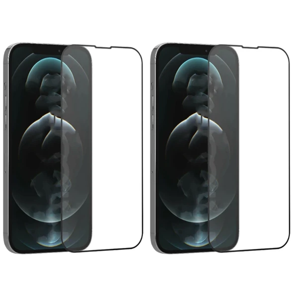 iPhone 15 Uyumlu Tam Kaplayan Kalın Parlak 5D Ekran Koruyucu x2