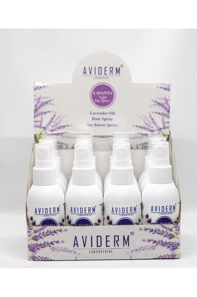 AVİDERM BİT KOVUCU LAVANTA YAĞLI SAÇ SPREYİ 100 ML 12 Lİ STAND - Resim 2