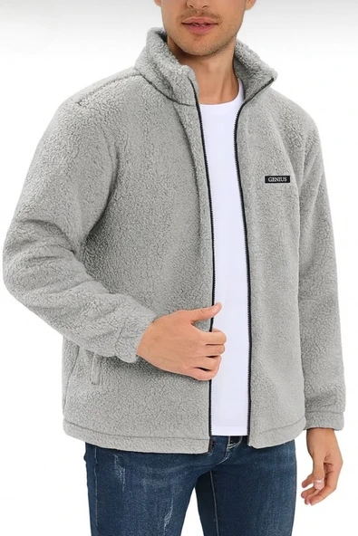 Oversize Peluş Sweatshirt Erkek Polar Sweatshirt Erkek Sweatshirt OVERSIZE-PELUSS - 3