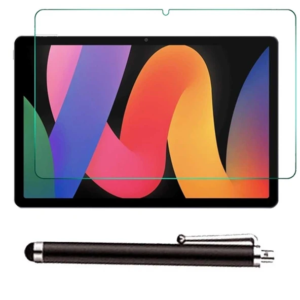 Xiaomi Redmi Pad SE 11 Uyumlu Tablet Kılıfı Cam Ekran Koruyucu Kalem Set Pembe - Resim 2