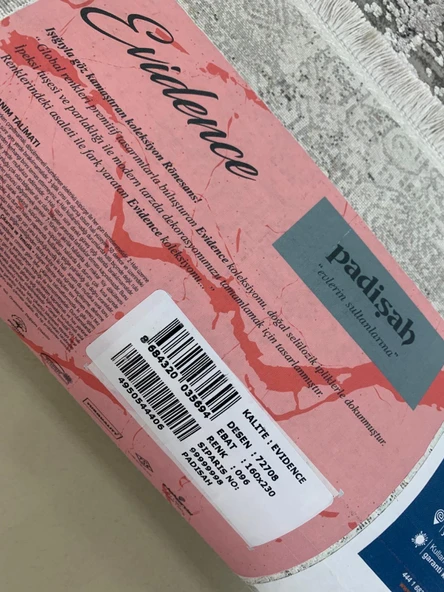 Padişah Halı Evidence 72708 096 Serisi Viskon Akrilik Salon Oturma Yatak Odası Halısı - Resim 8