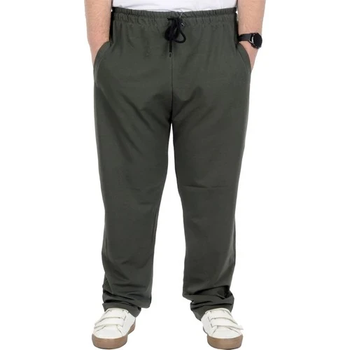 Büyük Beden Erkek Eşofman Altı Classic 2 Ip 11100 Haki - Resim 5