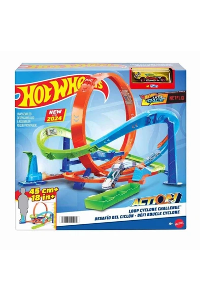 HOT WHEELS Bumerang Çemberli Yarış Pisti HTK16 - Resim 7