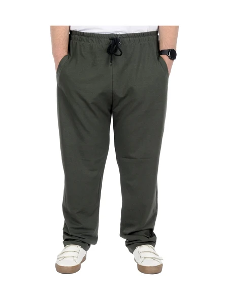 Büyük Beden Erkek Eşofman Altı Classic 2 Ip 11100 Haki - Resim 2