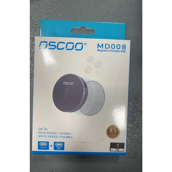Oscoo MD008 1 TB 10GBPS Type C +Type C(Pd) Taşınabilir SSD - 9
