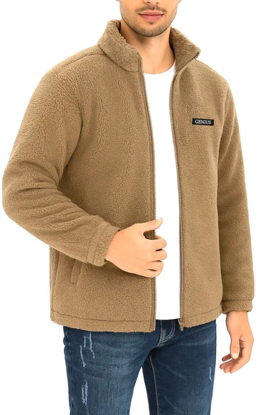 Oversize Peluş Sweatshirt Erkek Polar Sweatshirt Erkek Sweatshirt OVERSIZE-PELUSS - 1