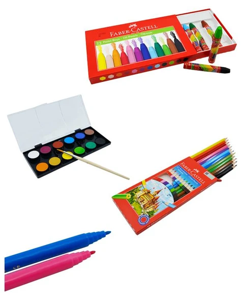Faber Castell Öğrenci Boyama Seti Kalem Çantalı - 2