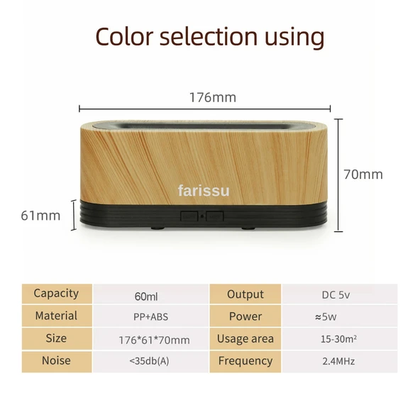 Gold Kama GK14 Alev Efektli Aroma Difüzörü ve Hava Nemlendirici - 5