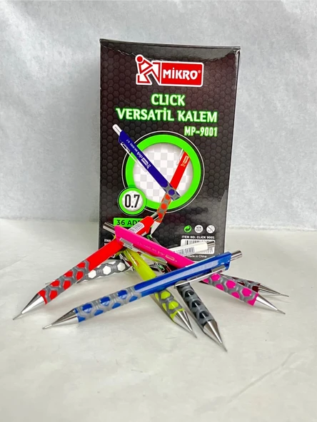 Mikro MK 9001 Kırmızı Renk 0.7 Uçlu Versatil Kurşun Kalem - 3