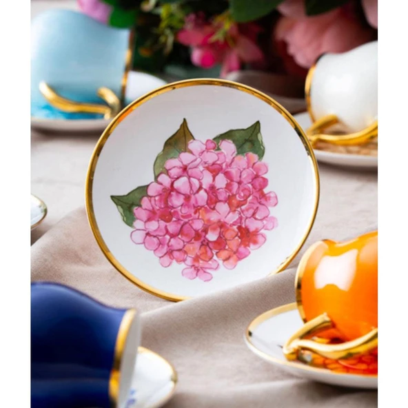 Acar Evanora 6 Kişilik Kahve Fincanı Takımı Renkli - 90 ml HXF-06807 - 3