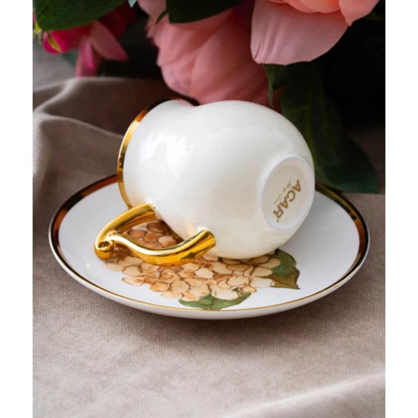 Acar Evanora 6 Kişilik Kahve Fincanı Takımı Renkli - 90 ml HXF-06807 - 4