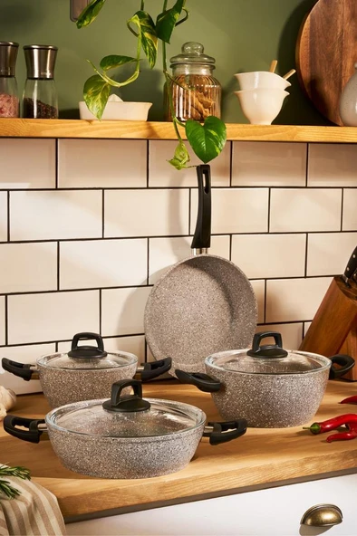 Emsan Nuga 7 Parça Tencere Seti ürün görseli