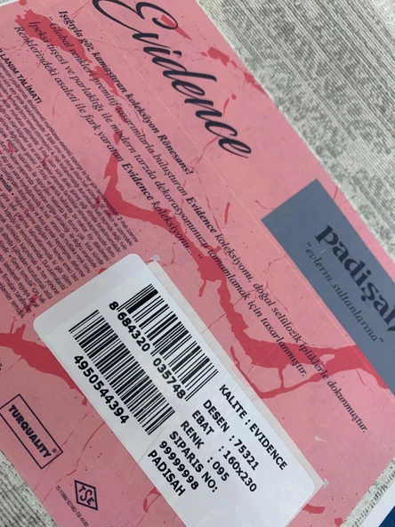 Padişah Halı Evidence 75321 095 Serisi Viskon Akrilik Salon Oturma Yatak Odası Halısı - Resim 8