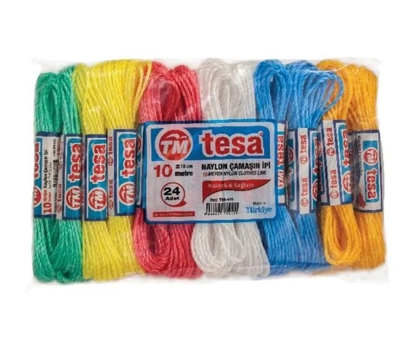 Temsan 10 Metre Naylon Çamaşır İpi 24'lü ürün görseli