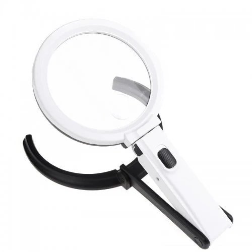 2x5x120mm 10 Ledli Masaüstü Büyüteç - 7