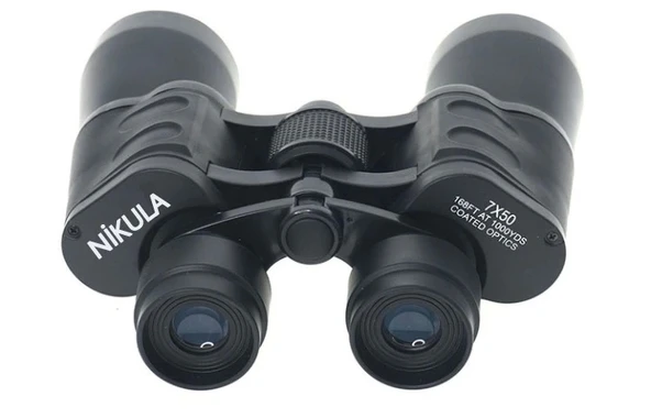 7x50 Kauçuk Kaplamalı Mavı Cam Mercekli Dürbün - Resim 5