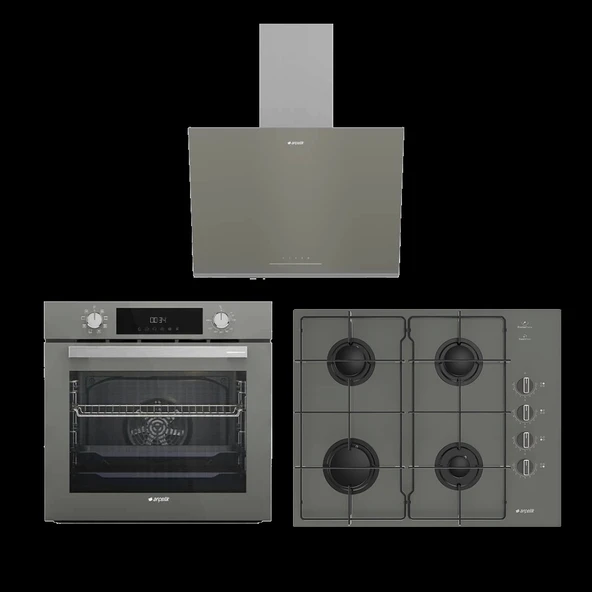 Arçelik Smart Gri Ankastre Set ürün görseli