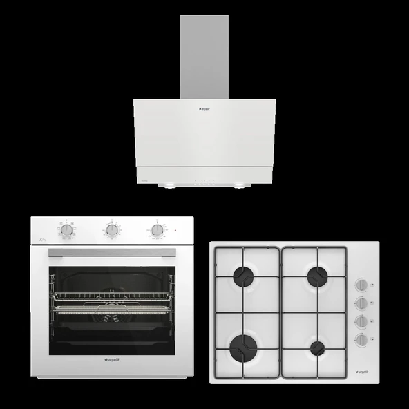 Arçelik Beyaz Cam Şık Ankastre Set ürün görseli