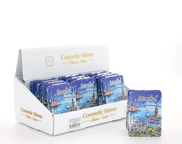 Taşlı İstanbul Tasarımı El Aynası İnce Alk2915 ürün görseli