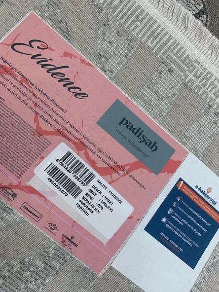 Padişah Halı Evidence 75322 070 Serisi Viskon Akrilik Salon Oturma Yatak Odası Halısı - Resim 8