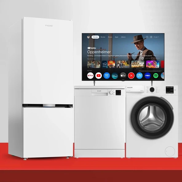 Arçelik Netflix Tv'li Beyaz Çeyiz Paketi