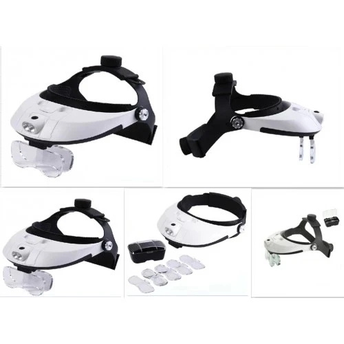 5 Mercekli Çok Fonksiyonlu, Başlık Tip Işıklı Büyüteç 81001h - 5