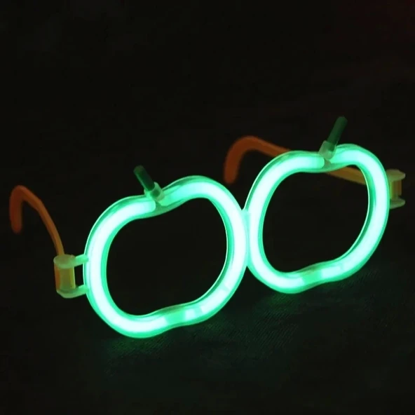Glow  Elma Gözlük - Glow Partisi Gözlüğü - Glow  Gözlük 12 Adet - 3