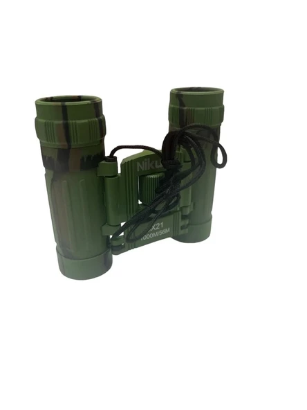 8x21  Dürbün Kamuflaj  Av Dürbünü 56m/1000m Kauçuk Kaplama - Resim 4