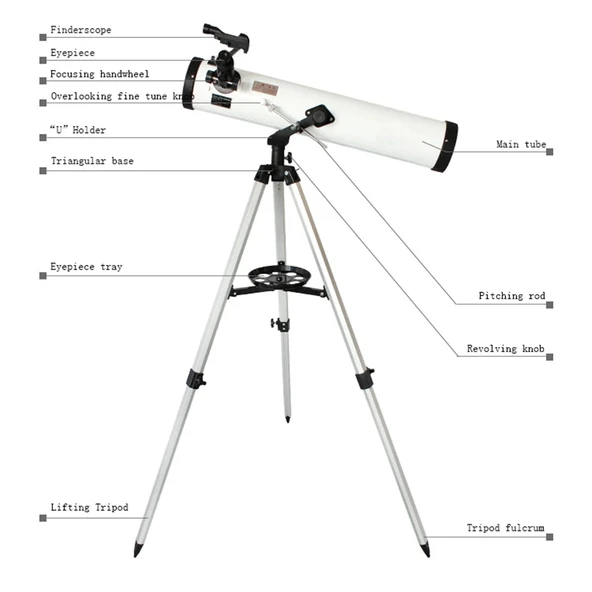 76x700 Profesyonel Uzay Aynalı Teleskopu - Resim 5