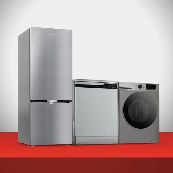 Arçelik Siyah Gri Çeyiz Paketi