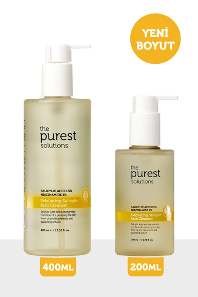 The Purest Solutions Siyah Nokta Karşıtı Yağlı Ciltler İçin Salisilik Asit Arındırıcı Temizleme Jeli 400 ml - Resim 6