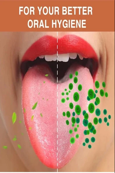 Hijyenik Dil Kazıyıcı Temizleme Dil Sıyırıcı Dil Temizleyici Bakır Hilal - Resim 4