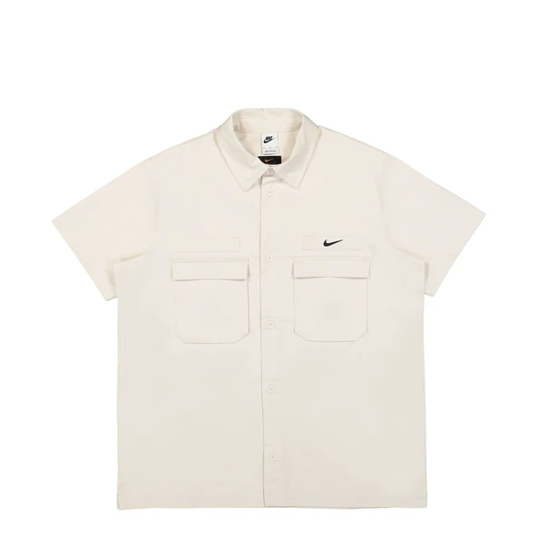Nike Woven Military Short Sleeve Button Down ... - Resim 2