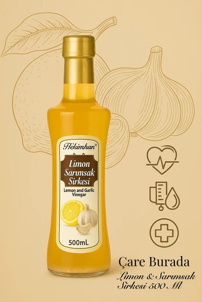 Sarımsaklı Limon Sirkesi 500 ml ürün görseli 1