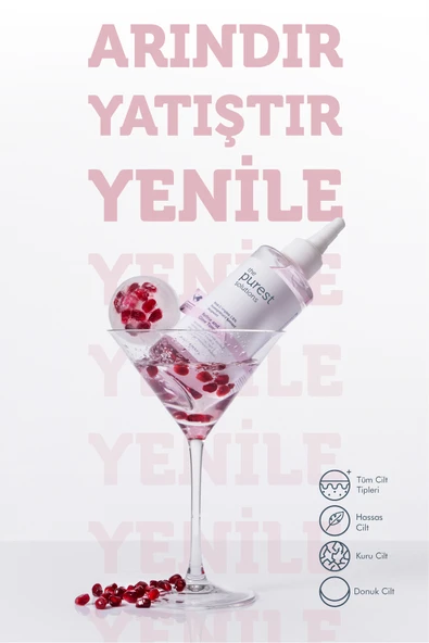 The Purest Solutions Hassas Ciltler İçin Arındırıcı ve Aydınlatıcı Pha Pembe Tonik 200 ml - 2