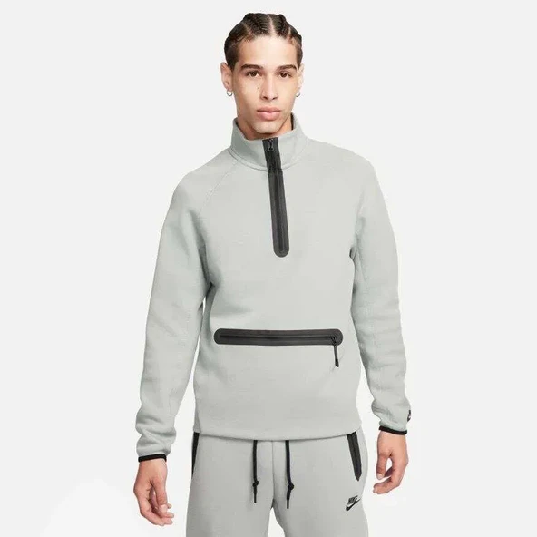 Tech Fleece Half Zip Top Erkek Sweatshirt FB7998-010
