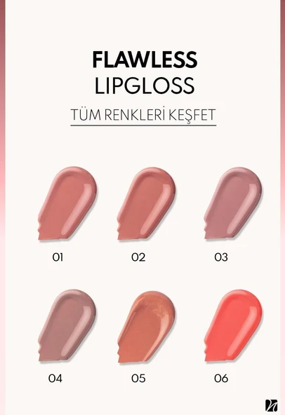 Note Flawless Lipgloss - 01 Nude Touch - 4