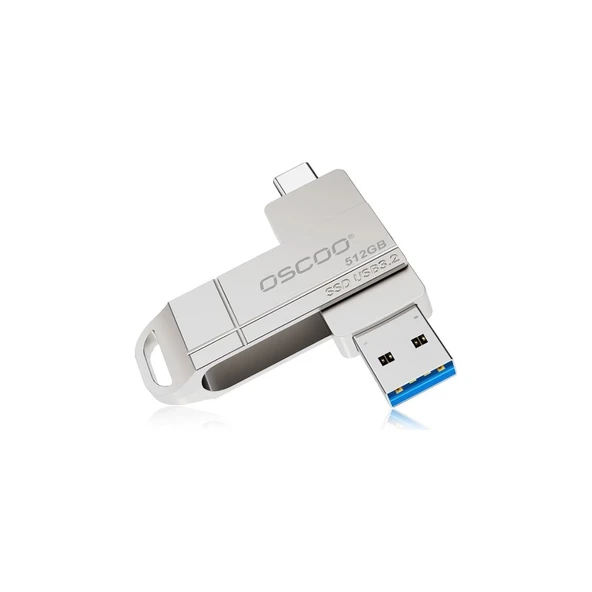Oscoo SU001 1TB 5GBPS (550/520MB/s) Usb3.2 Gen1 Type-A & Type-C Taşınabilir SSD - 1