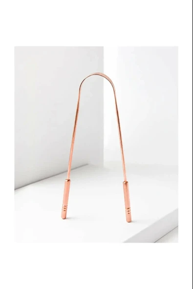 Hijyenik Dil Kazıyıcı Temizleme Dil Sıyırıcı Dil Temizleyici Bakır Hilal - Resim 5