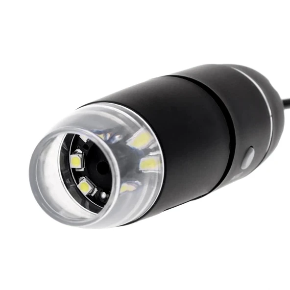 1600x Usb Dijital Mikroskop Kamera Endoskop 8led Büyüteç Metal Standı - 2
